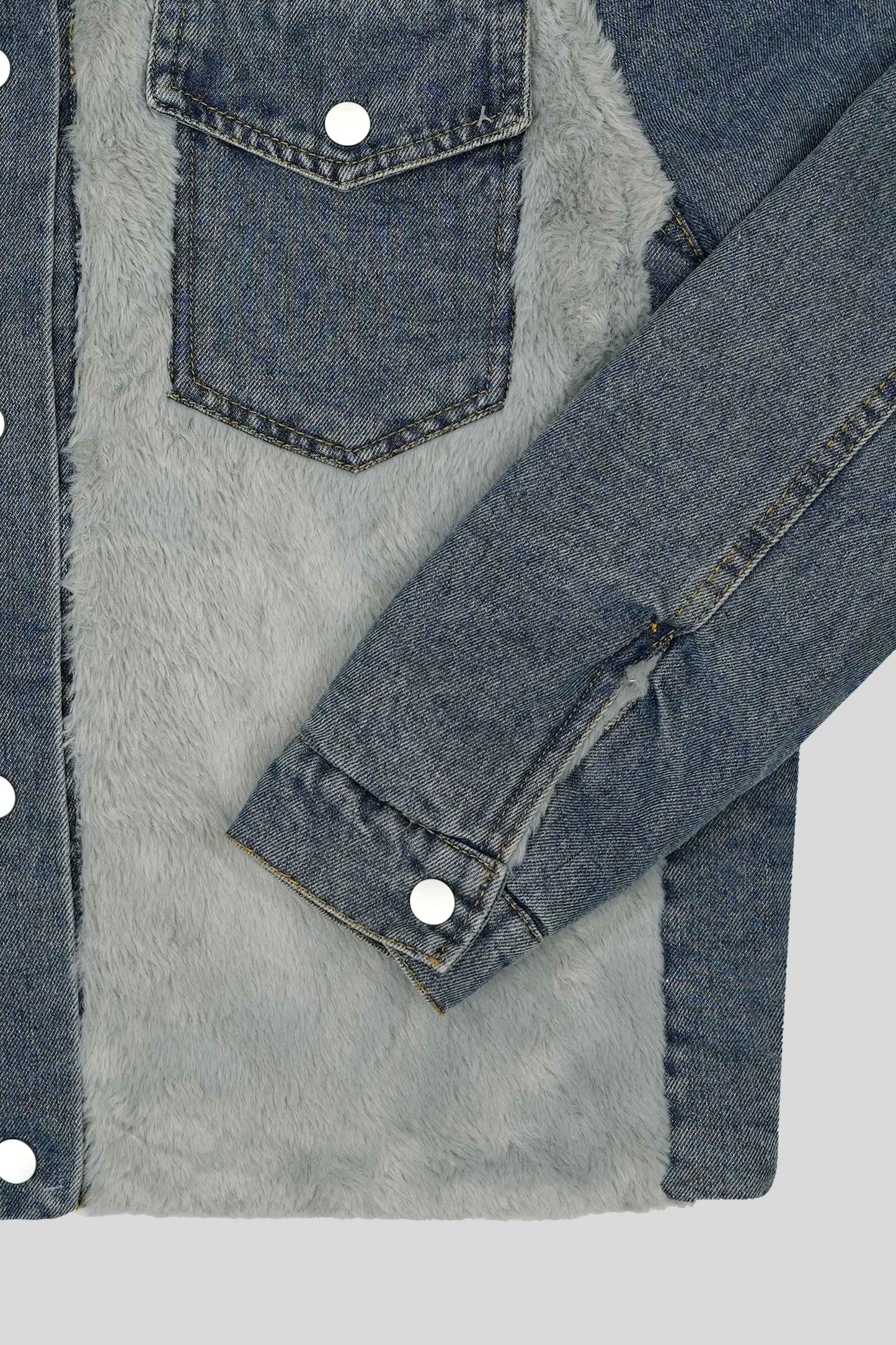 Women’s Outerwear Jacket - Faded Denim