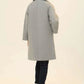 Women Long Wool Coat - Gray