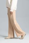 Women’s Wool Knit Trousers - Beige
