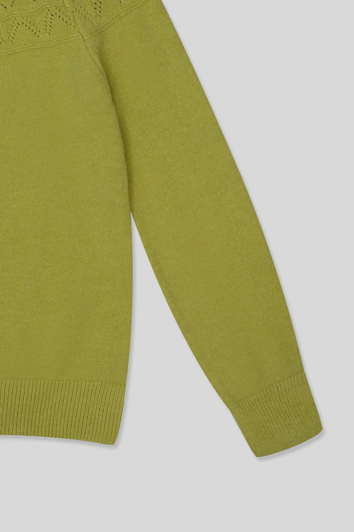 Women’s Wool Cardigan - Parrot Green