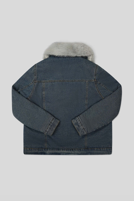 Women’s Outerwear Jacket - Faded Denim