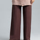 Women’s Wool Knit Trousers - Chocolate Malt