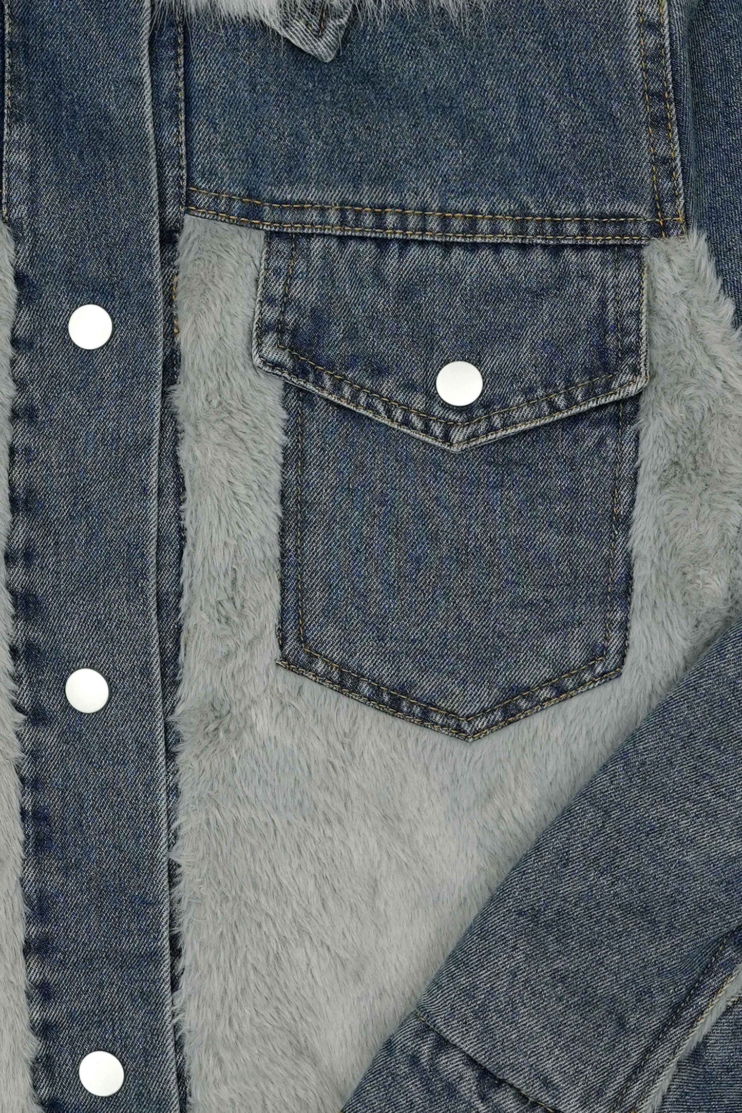 Women’s Outerwear Jacket - Faded Denim