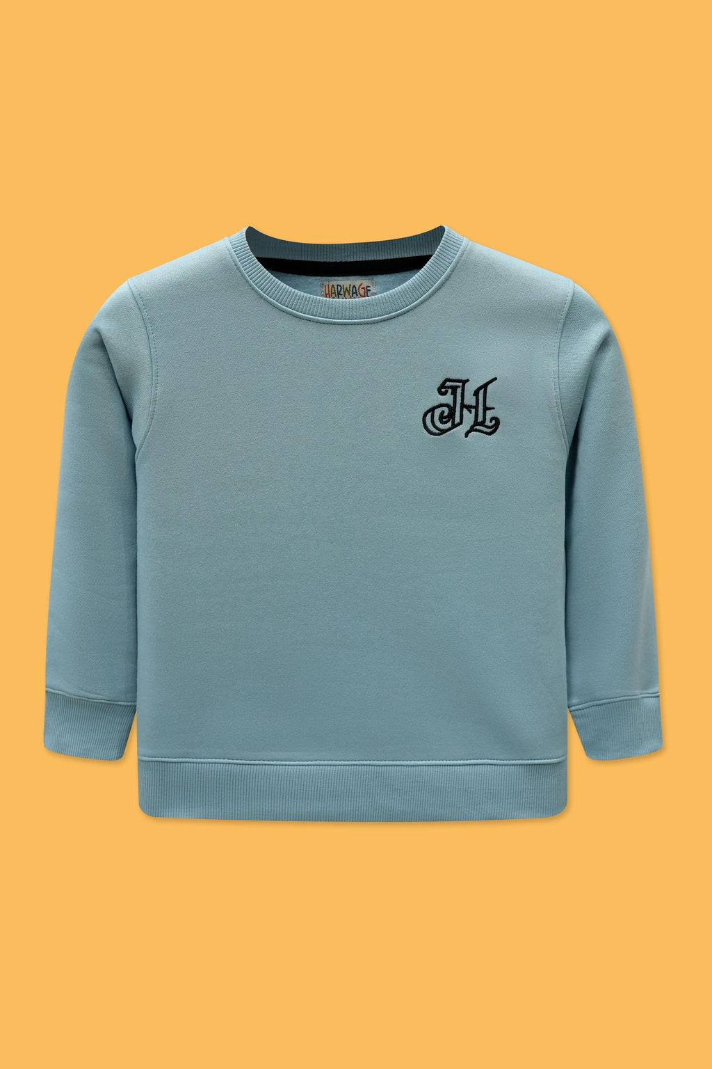 Little Boys’ Screen Print Sweatshirt - Aqua Splash