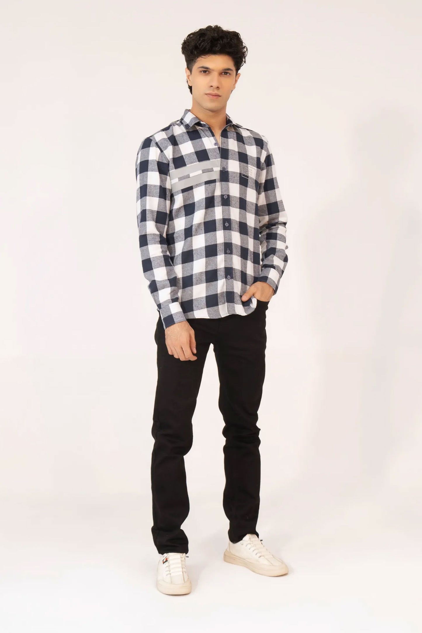 Men Casual Dress Shirt - Checkered