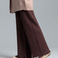 Women’s Wool Knit Trousers - Chocolate Malt