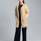 Women’s Acrylic Wool Cardigan - Wheat
