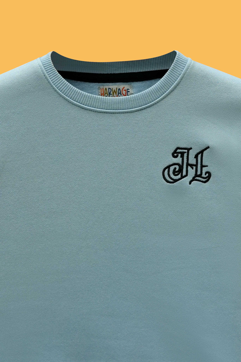 Little Boys’ Screen Print Sweatshirt - Aqua Splash