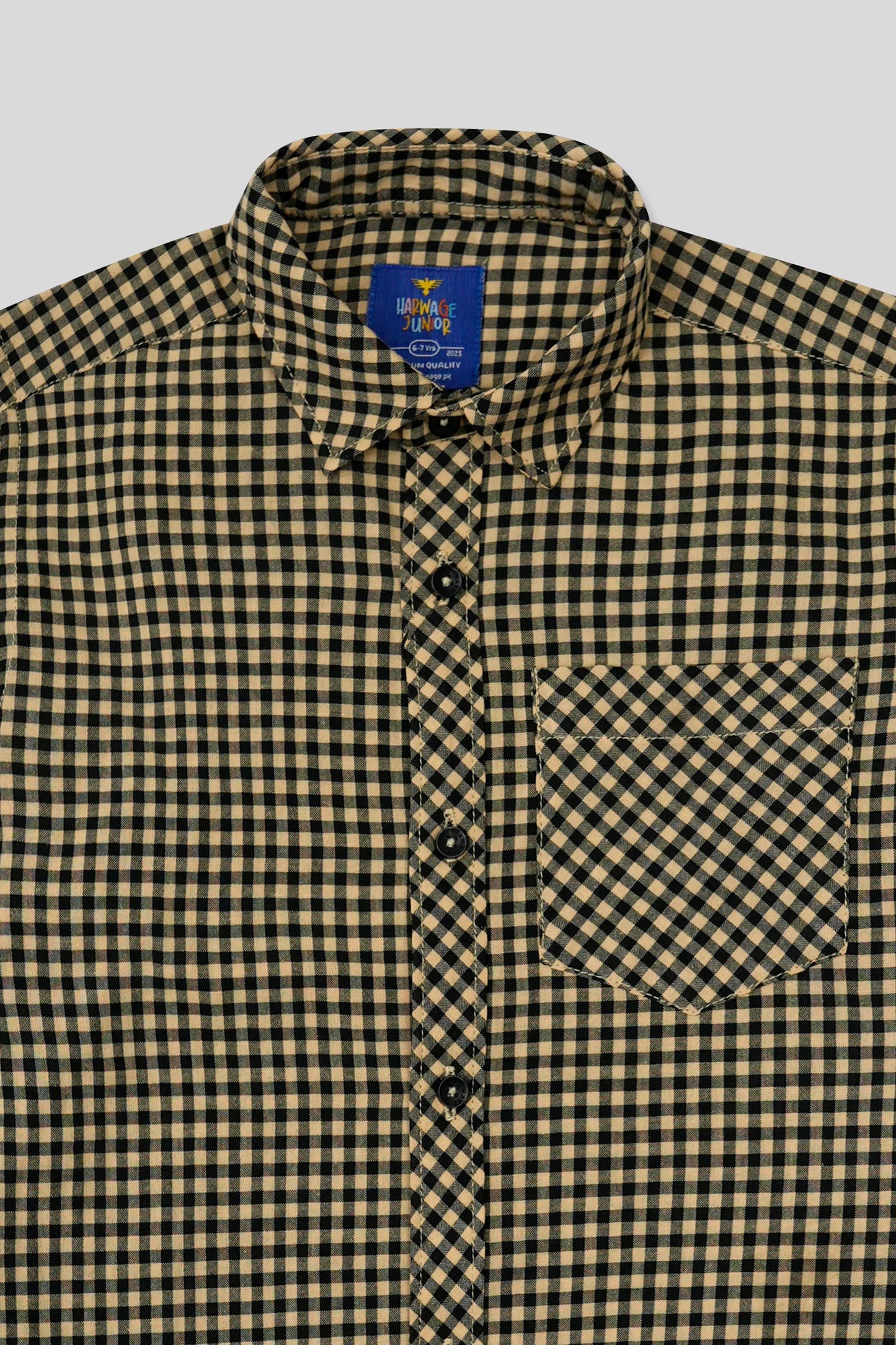 Boys’ Full Sleeves Casual Shirt - Beige