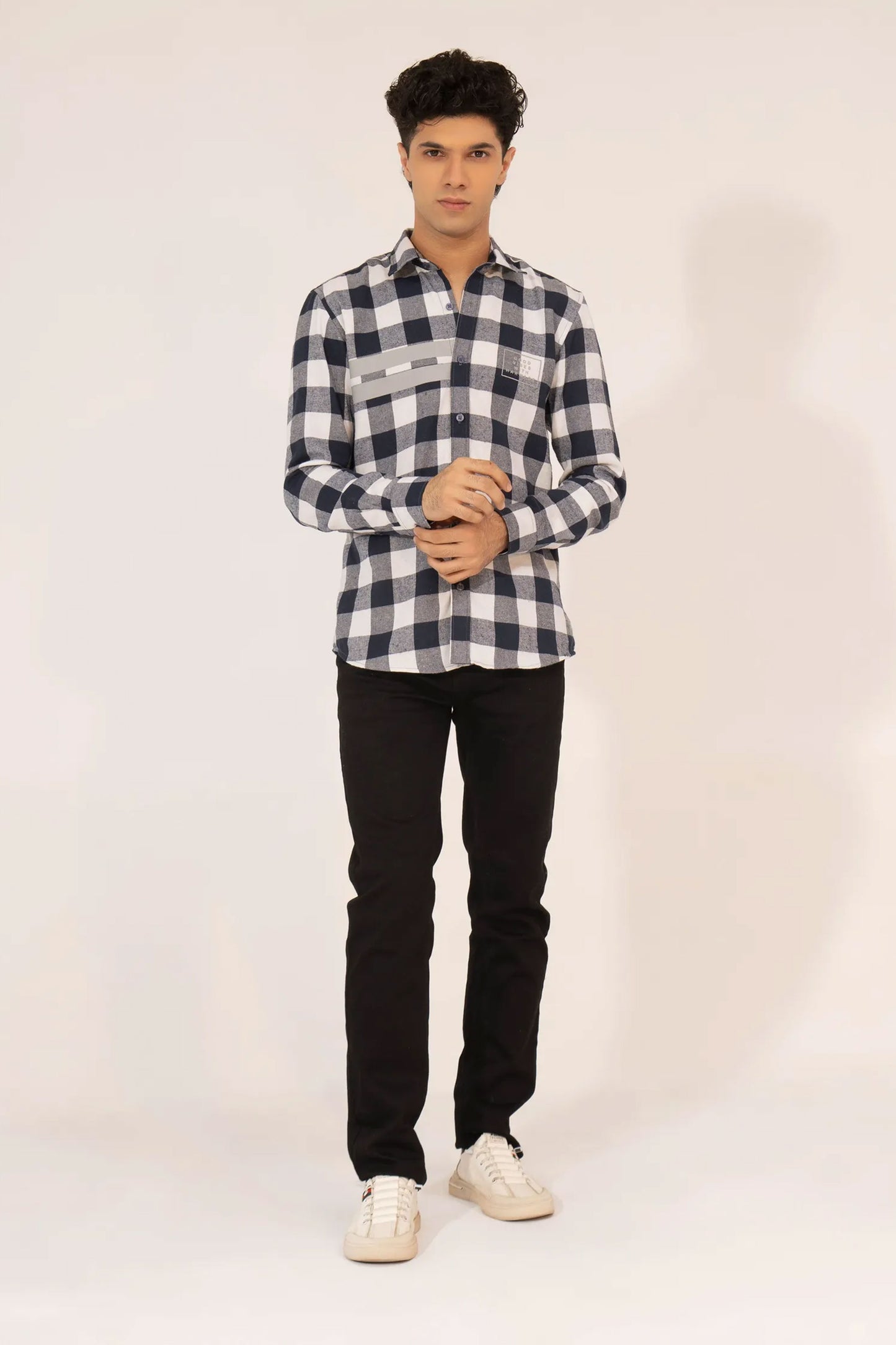 Men Casual Dress Shirt - Checkered