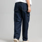 Women Loose Fit Cargo Denim Jeans - Indigo