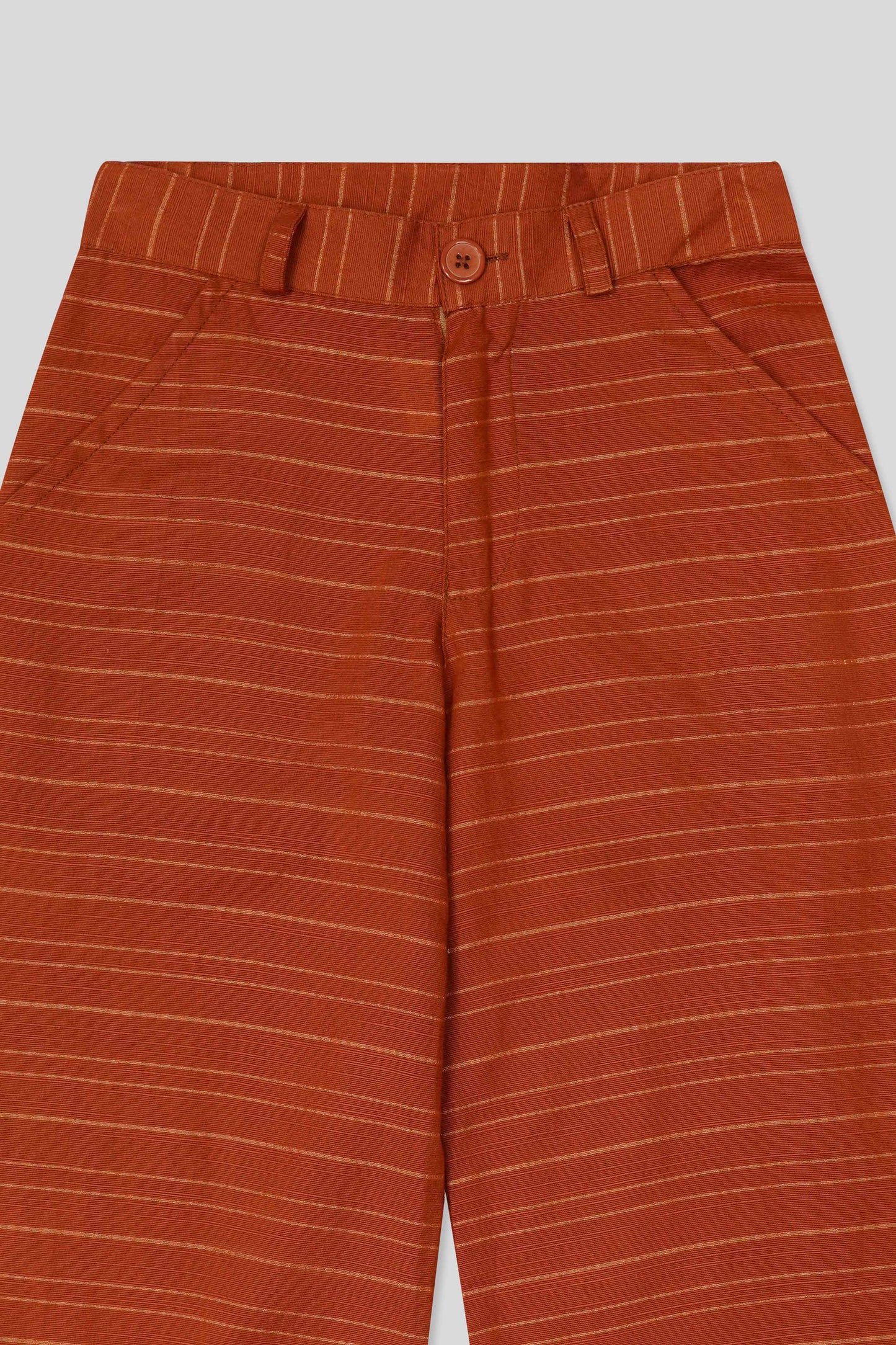 Junior Girls’ Two-Piece Cotton Set - Brown