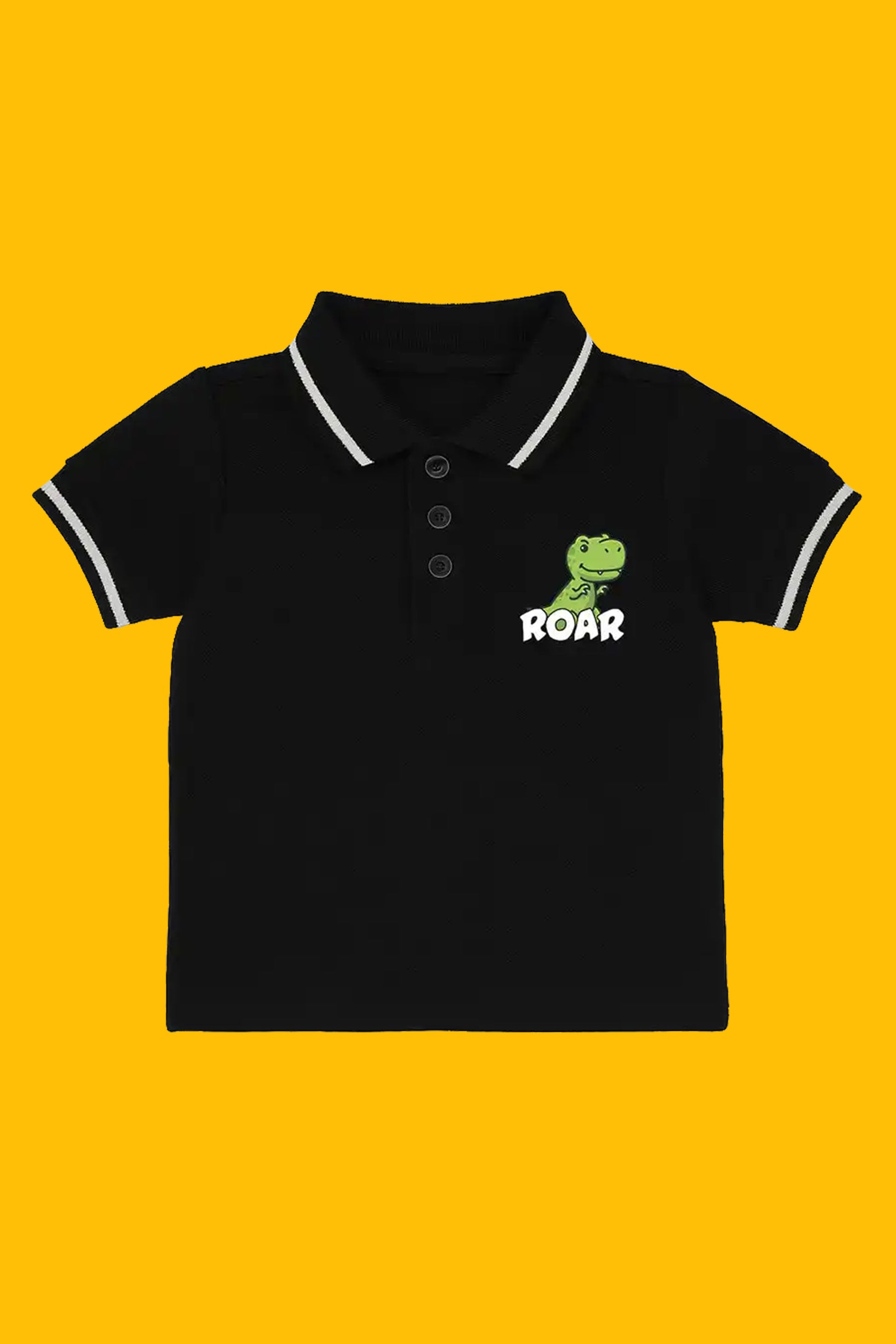 Boys Regular Fit Polo – Jet Black