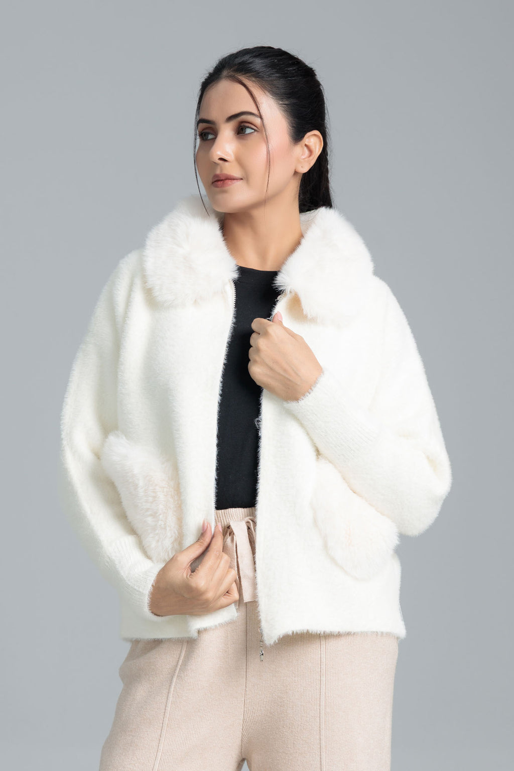 Women’s Wool Cardigan - Off White