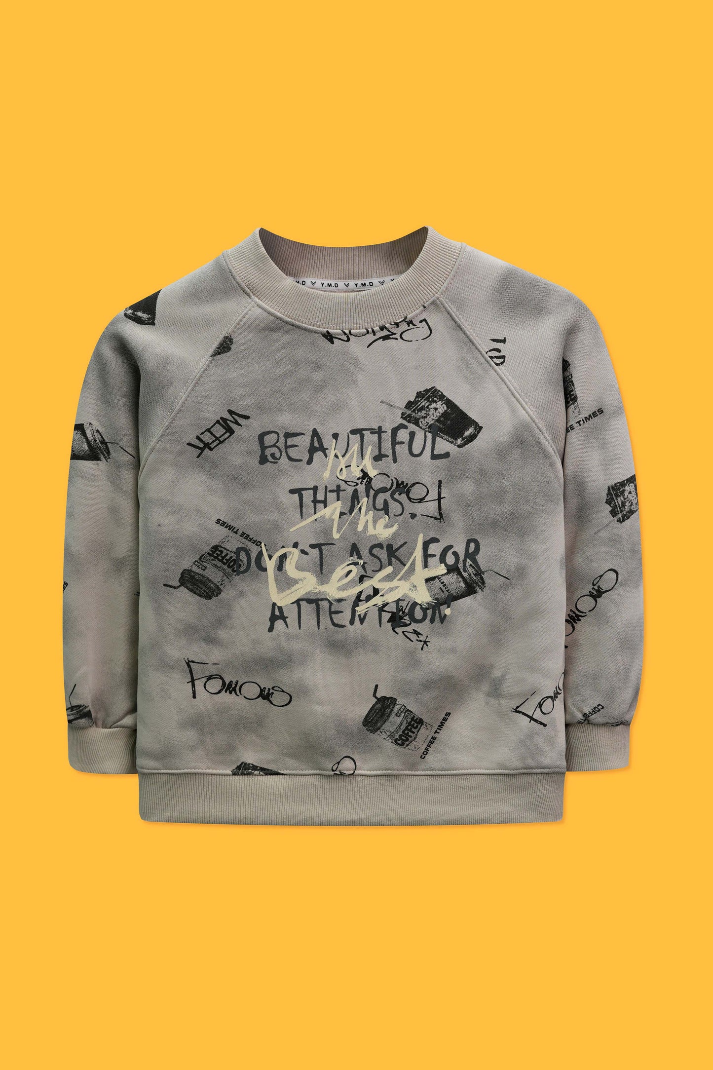 Junior Boys Two-Piece Outfit - Warm Grey