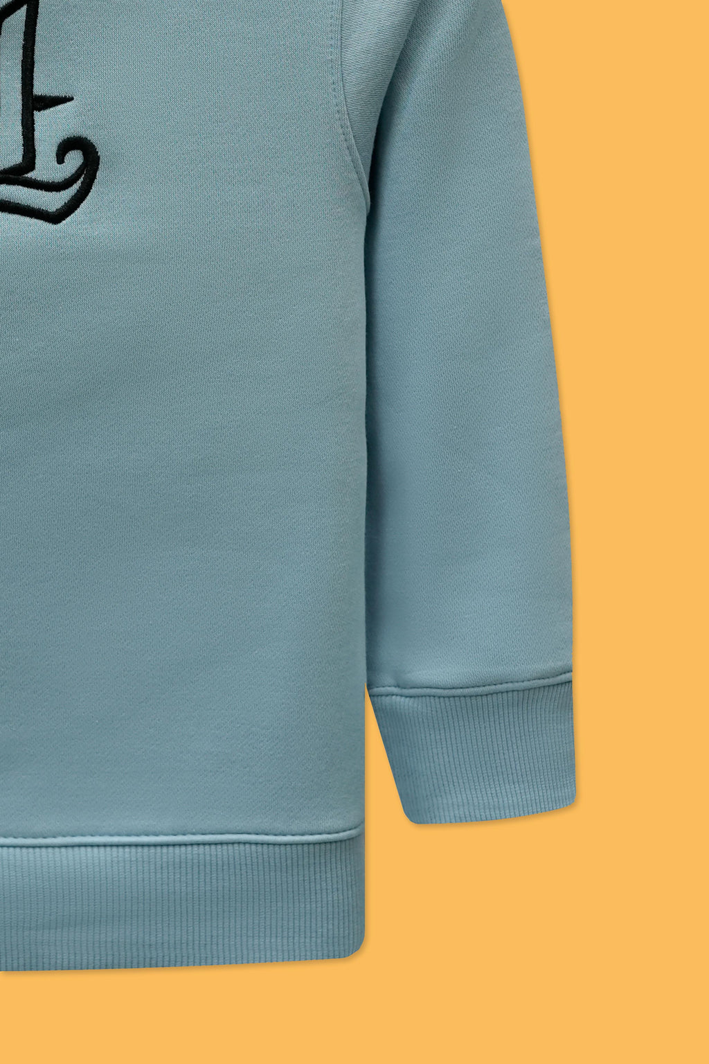 Little Boys’ Screen Print Sweatshirt - Aqua Splash