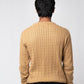 Men’s Crew Neck Cable Knit Sweater - Beige