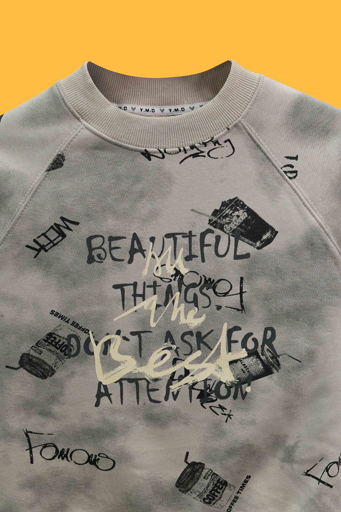 Junior Boys Two-Piece Outfit - Warm Grey