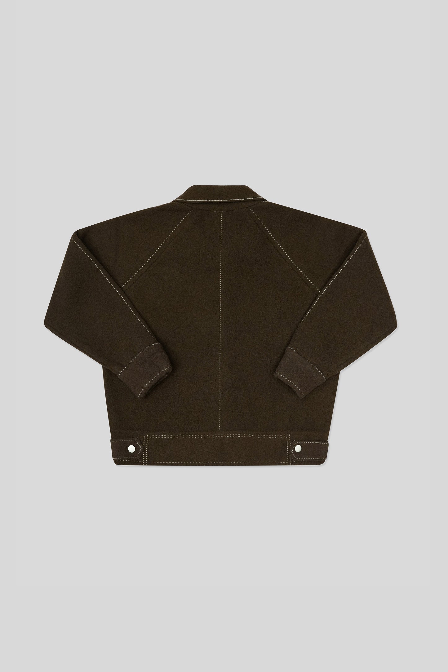 Women’s Oversized Wool Coat - Chocolate Malt