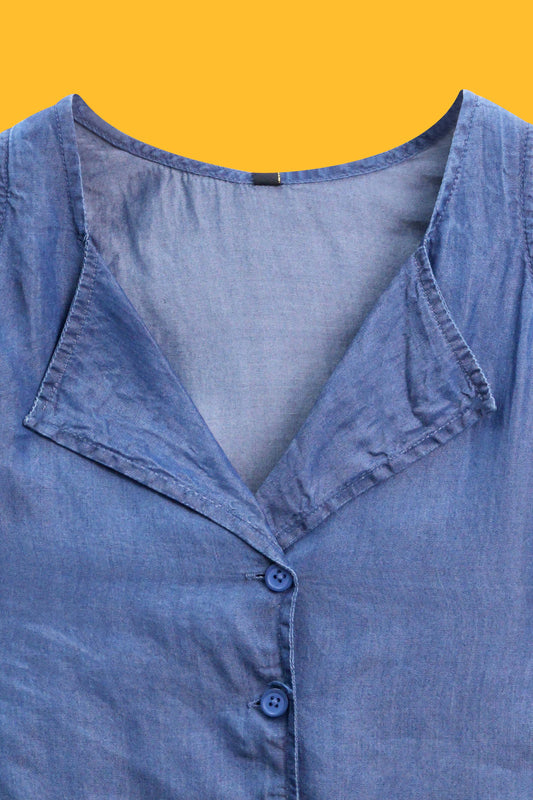 Little girls  Frock -Medium Wash