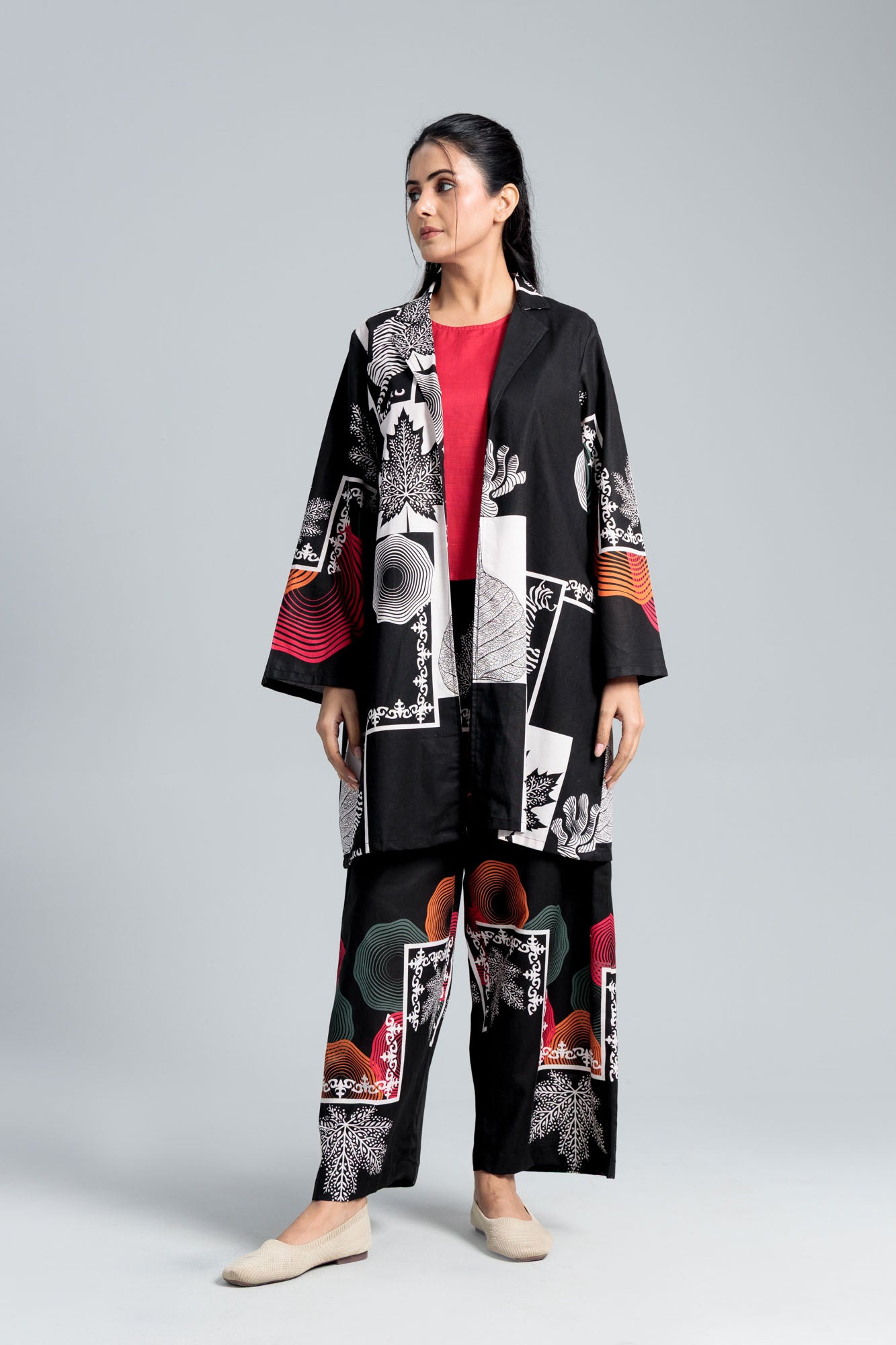 Women’s Cotton Co-Ord Set - Black