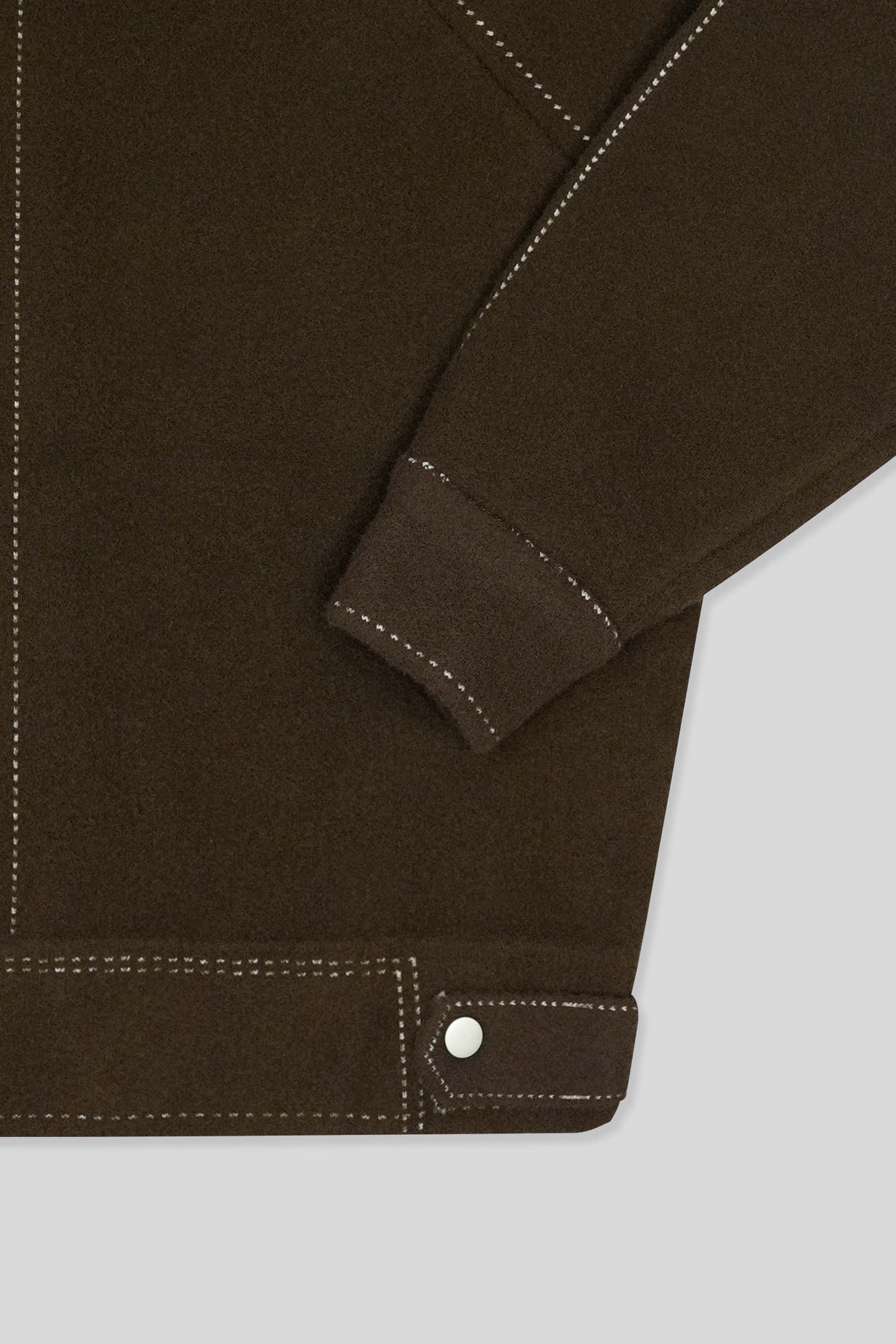 Women’s Oversized Wool Coat - Chocolate Malt