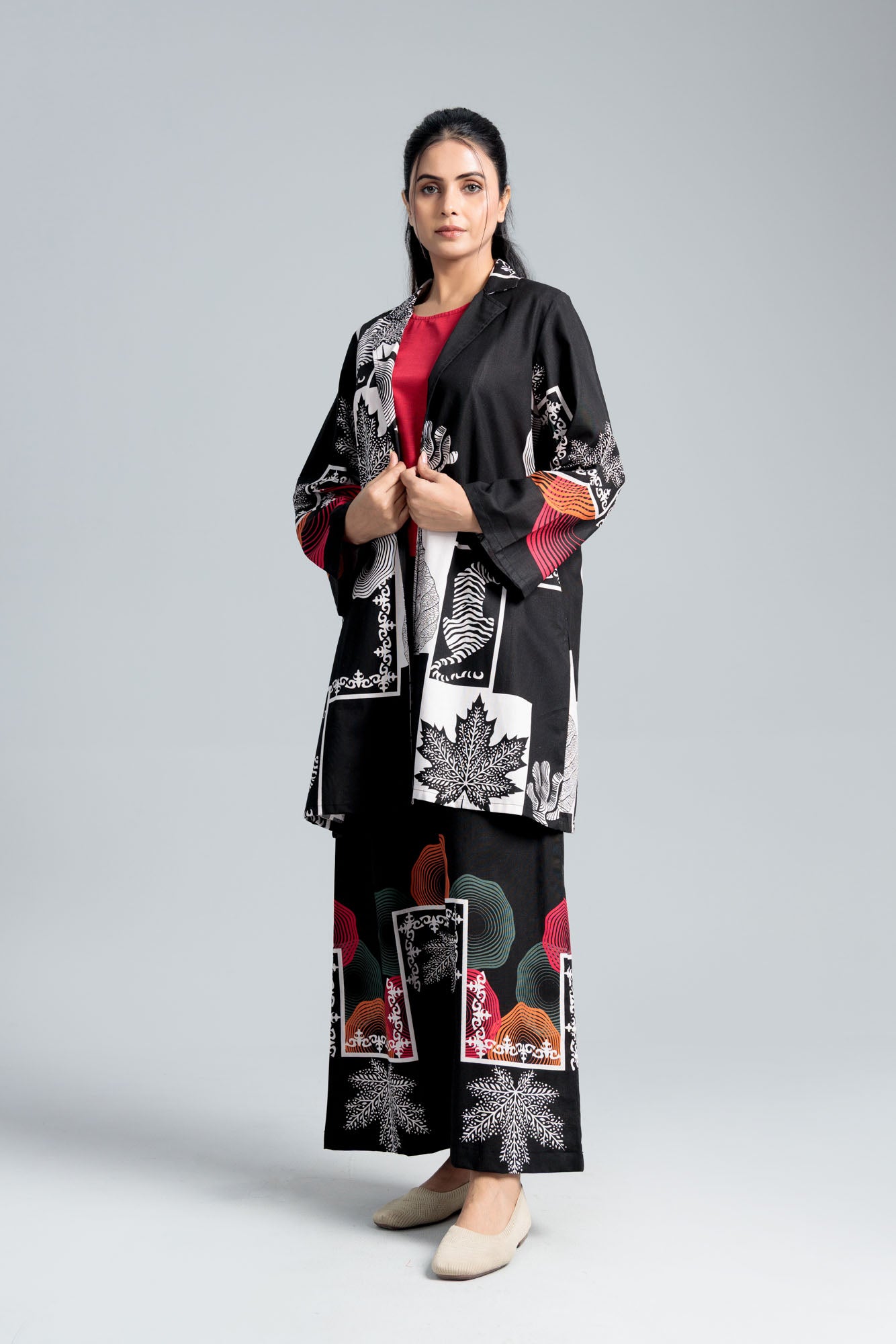 Women’s Cotton Co-Ord Set - Black