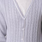 Men’s V-Neck Cardigan - Grey