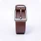Men Basic Buckle Belt - Brown - Harwage