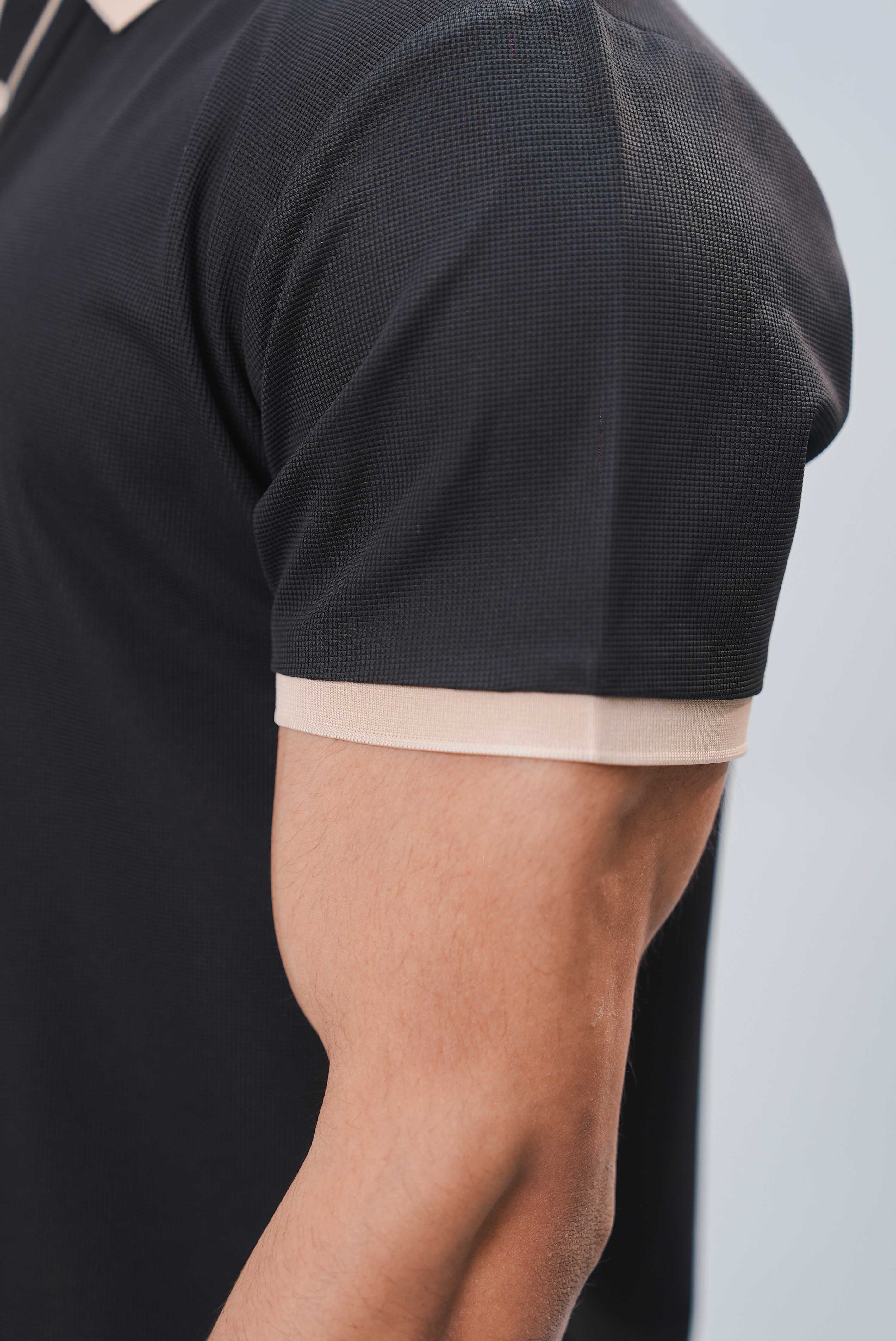 Men’s Essential Plain Polo Shirt – Black