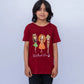 Little Girls Graphic Tee – Maroon