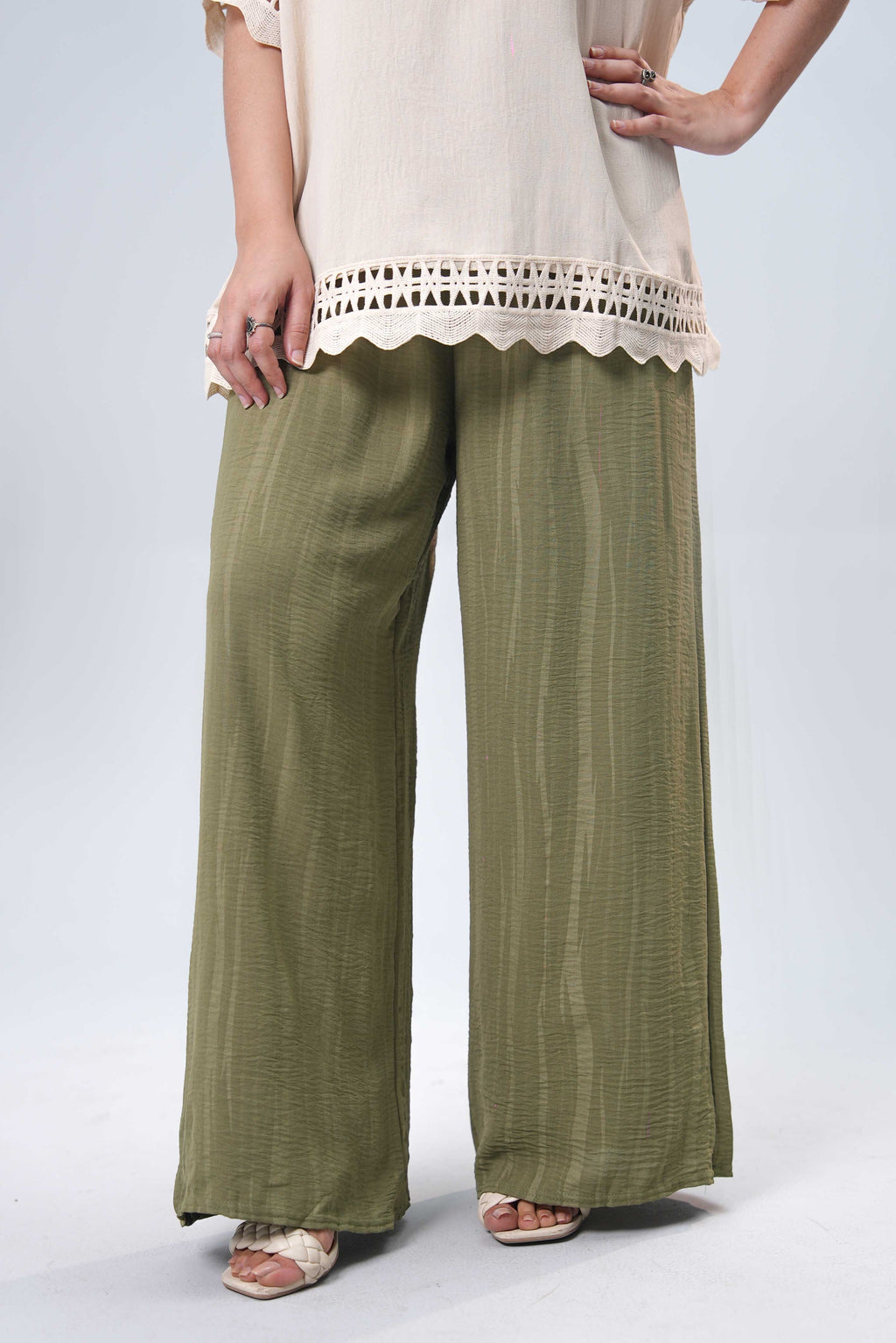 Women Trouser - Olive Green