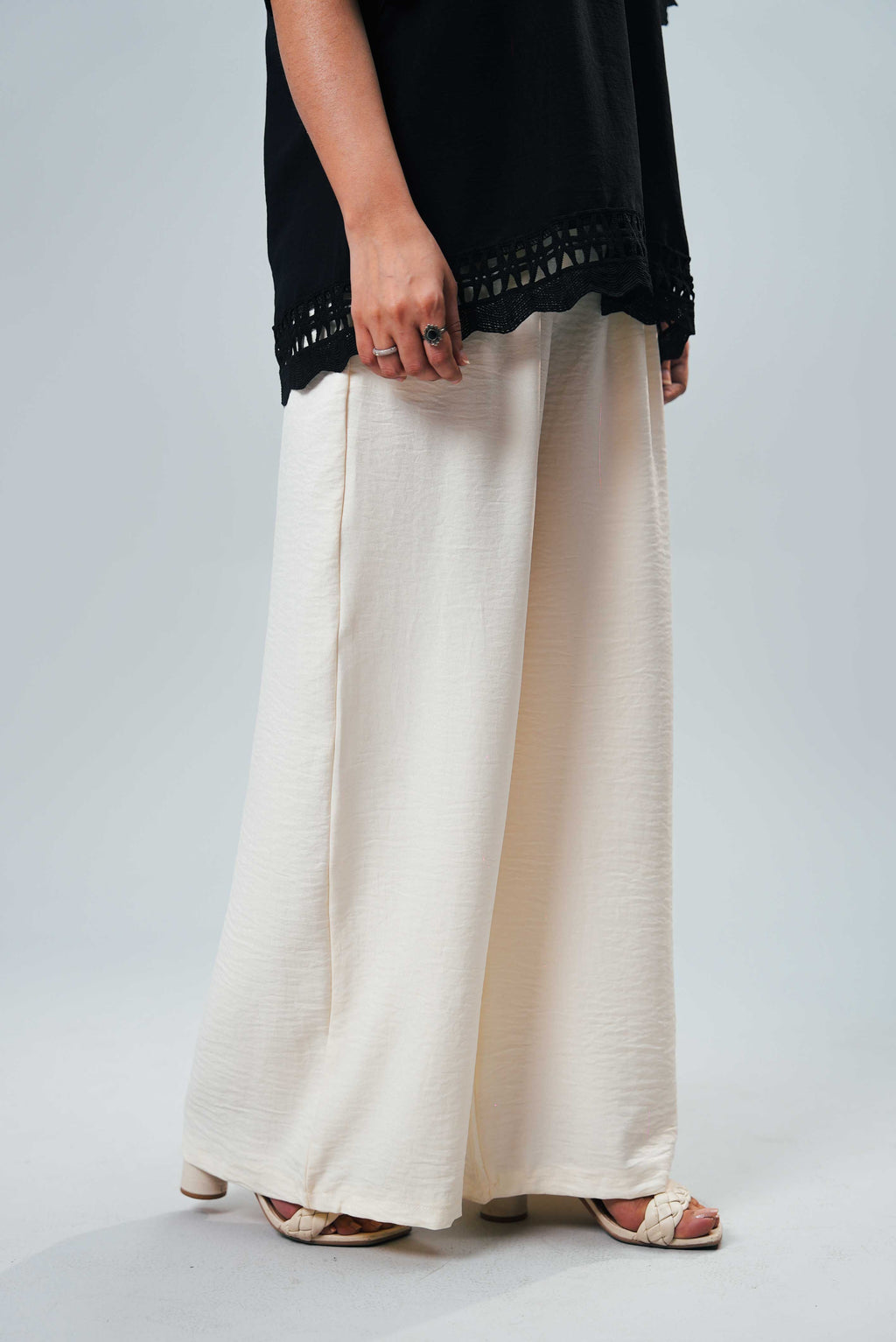 Women Trouser - Off White