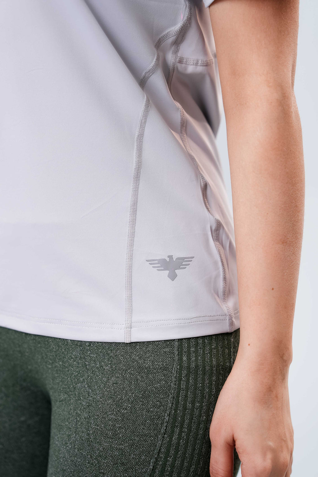 Women Top Gym Wear - Grey