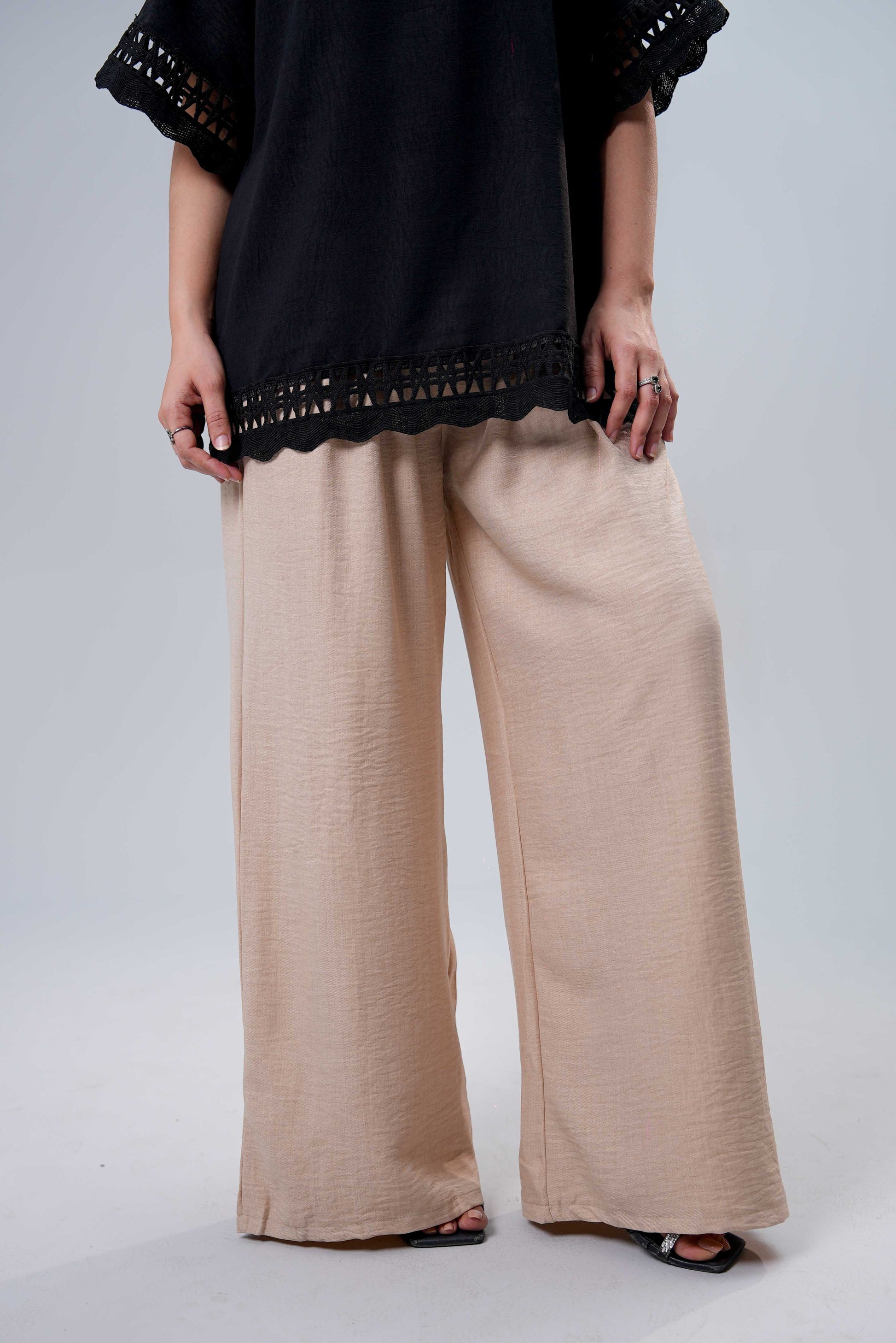 Women Trouser - Beige