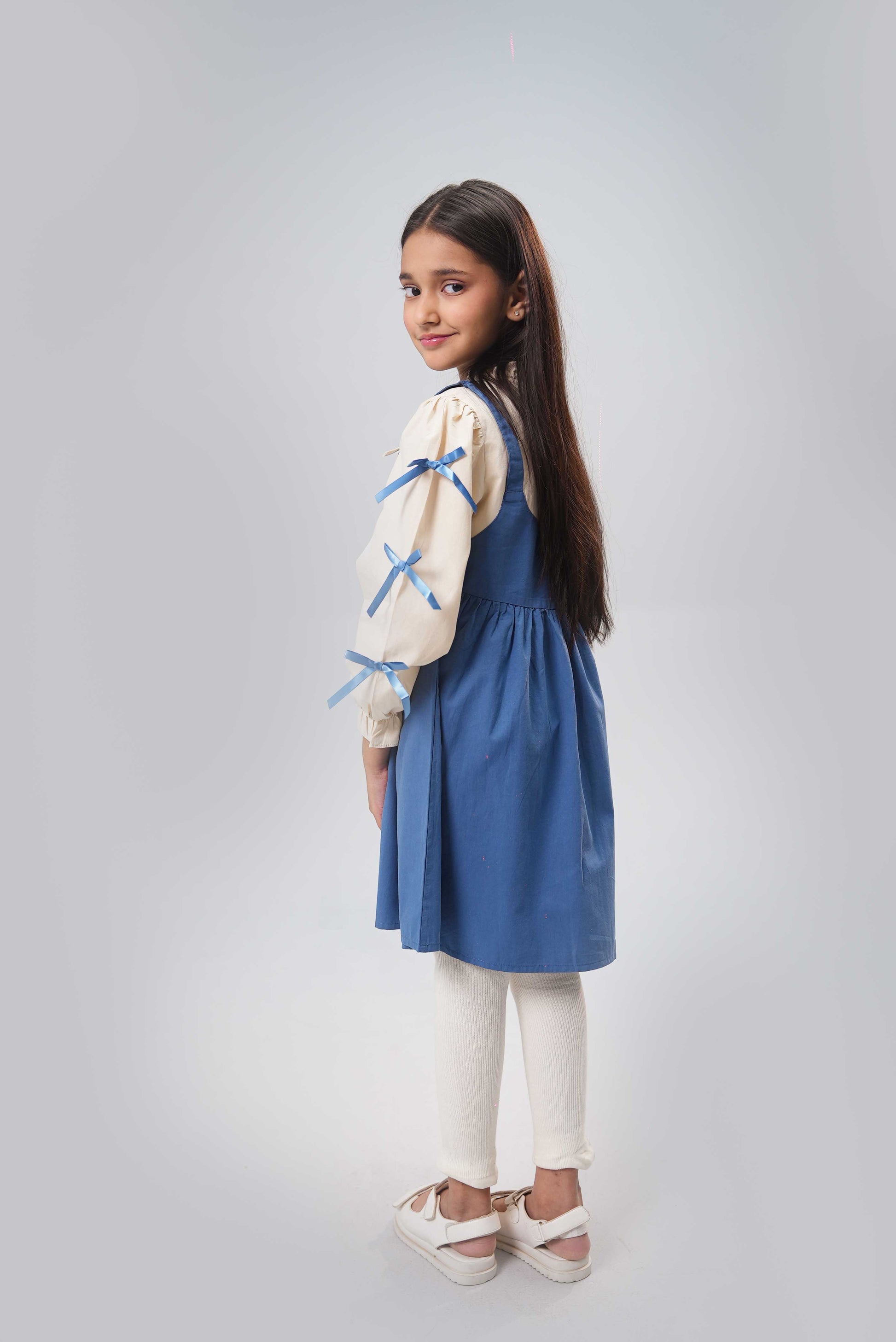Junior Girls Frock - Blue