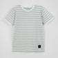Men's Yarn Dyed Striped T-Shirt - Oyster Mushroom