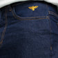 Men Loose Fit Cargo Denim Jeans - Indigo