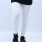 Women Plain Tights - White