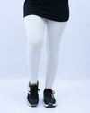 Women Plain Tights - White