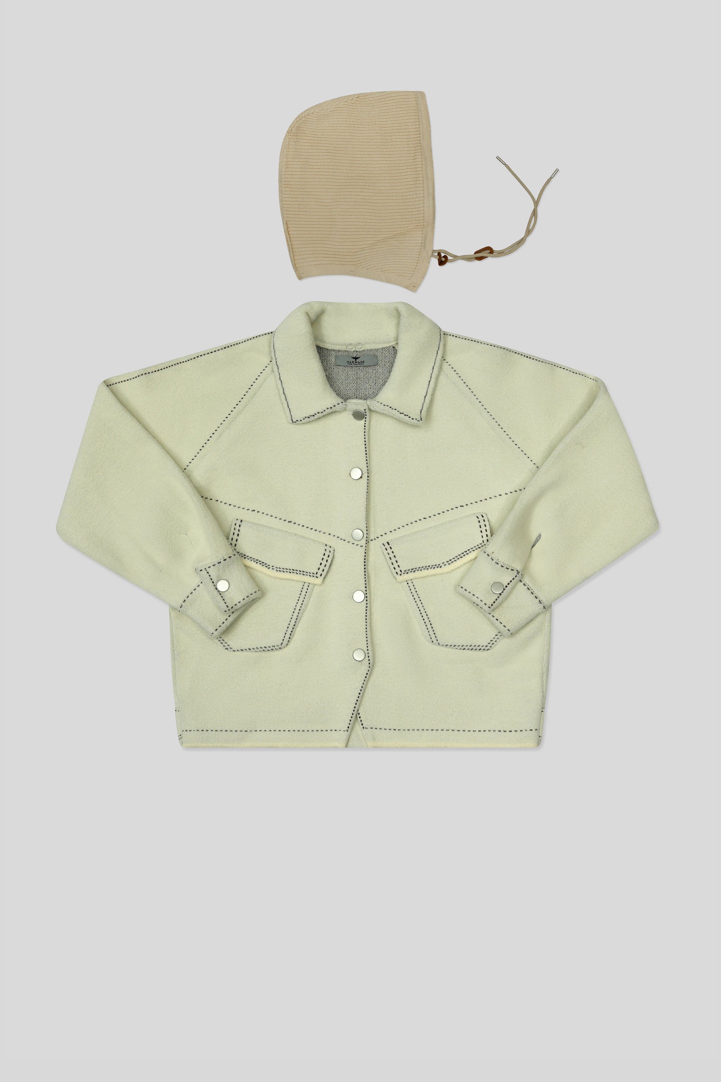 Women’s Oversize Wool Coat - Star White