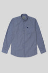 Men’s Classic Casual Shirt - Blue & White