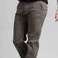 Men's Elasticated Chino Trousers - Olive