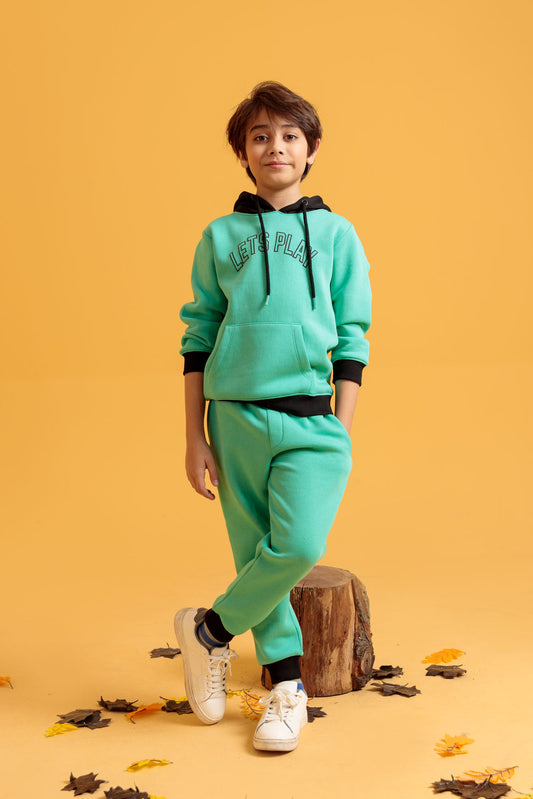 Junior Boys’ Two-Piece Outfit - Aqua Green