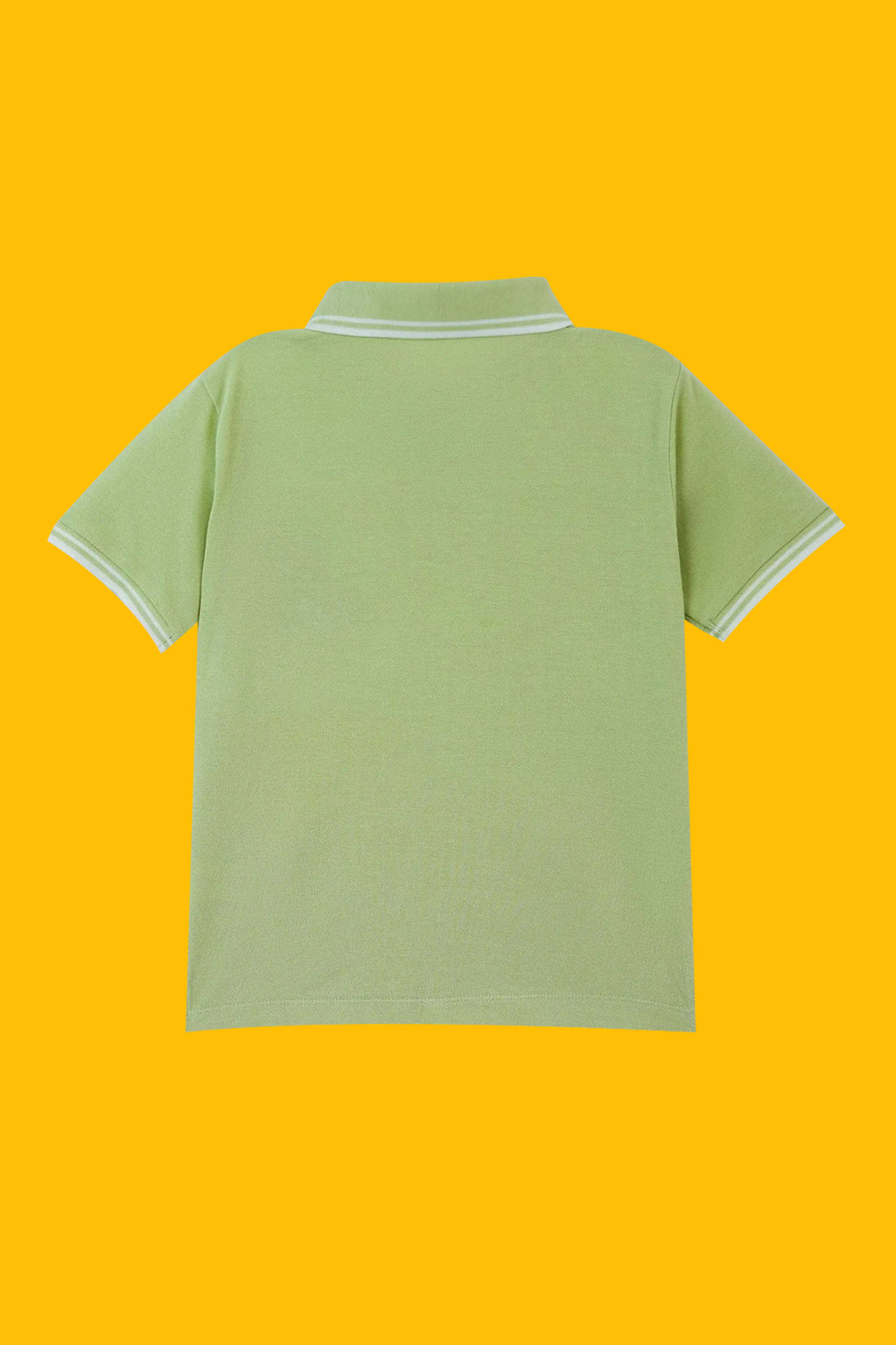 Little Boys' Pique Polo Shirt - Lime Cream