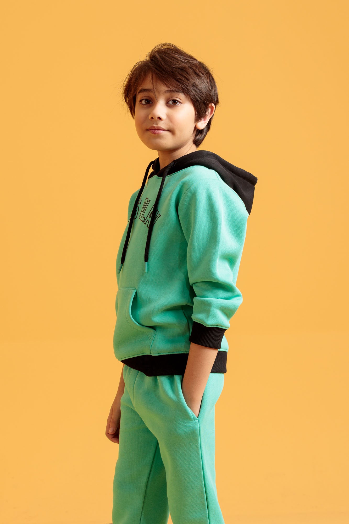Junior Boys’ Two-Piece Outfit - Aqua Green