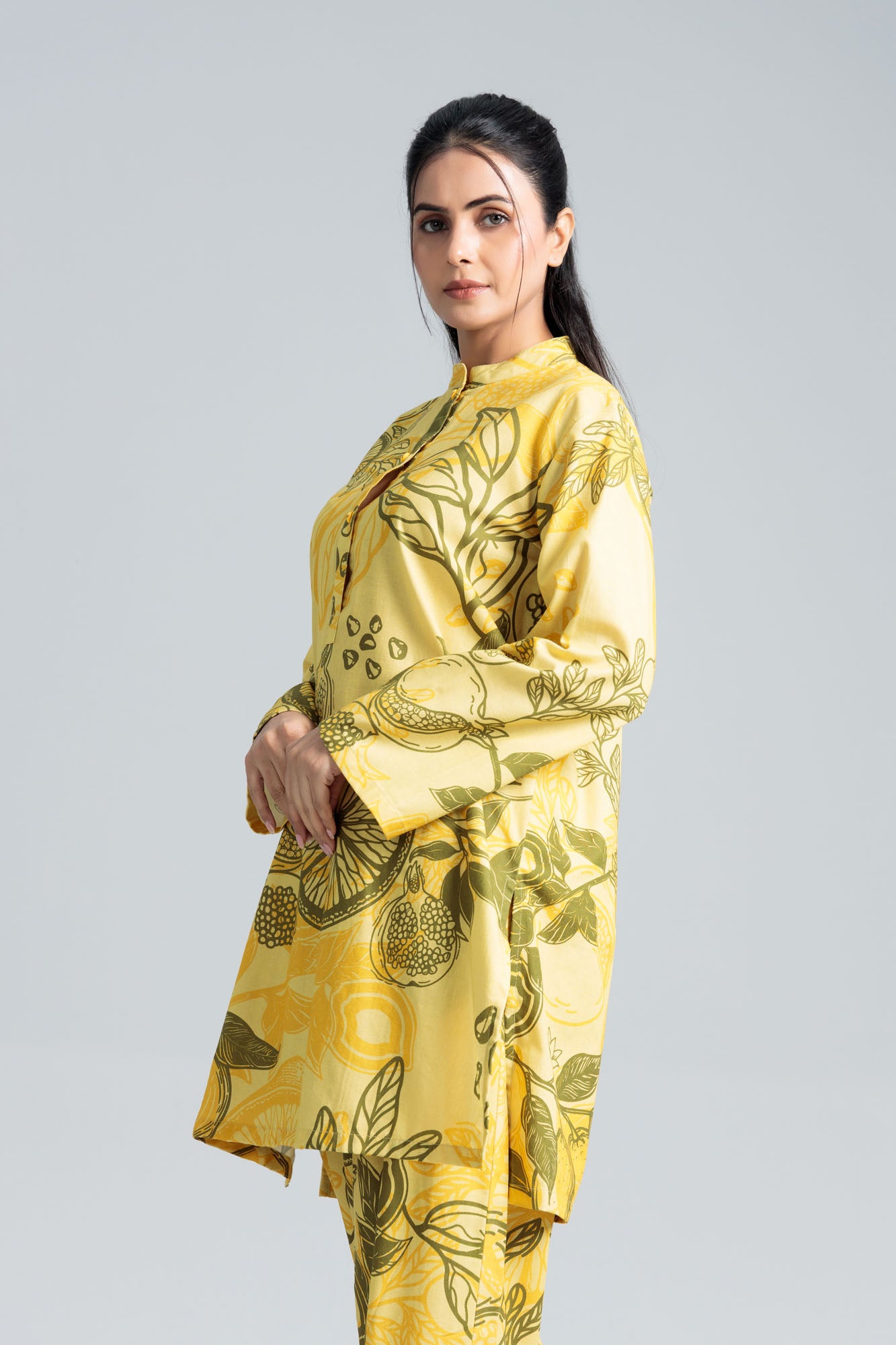 Women’s Cotton Co-Ord Set - Green Tint