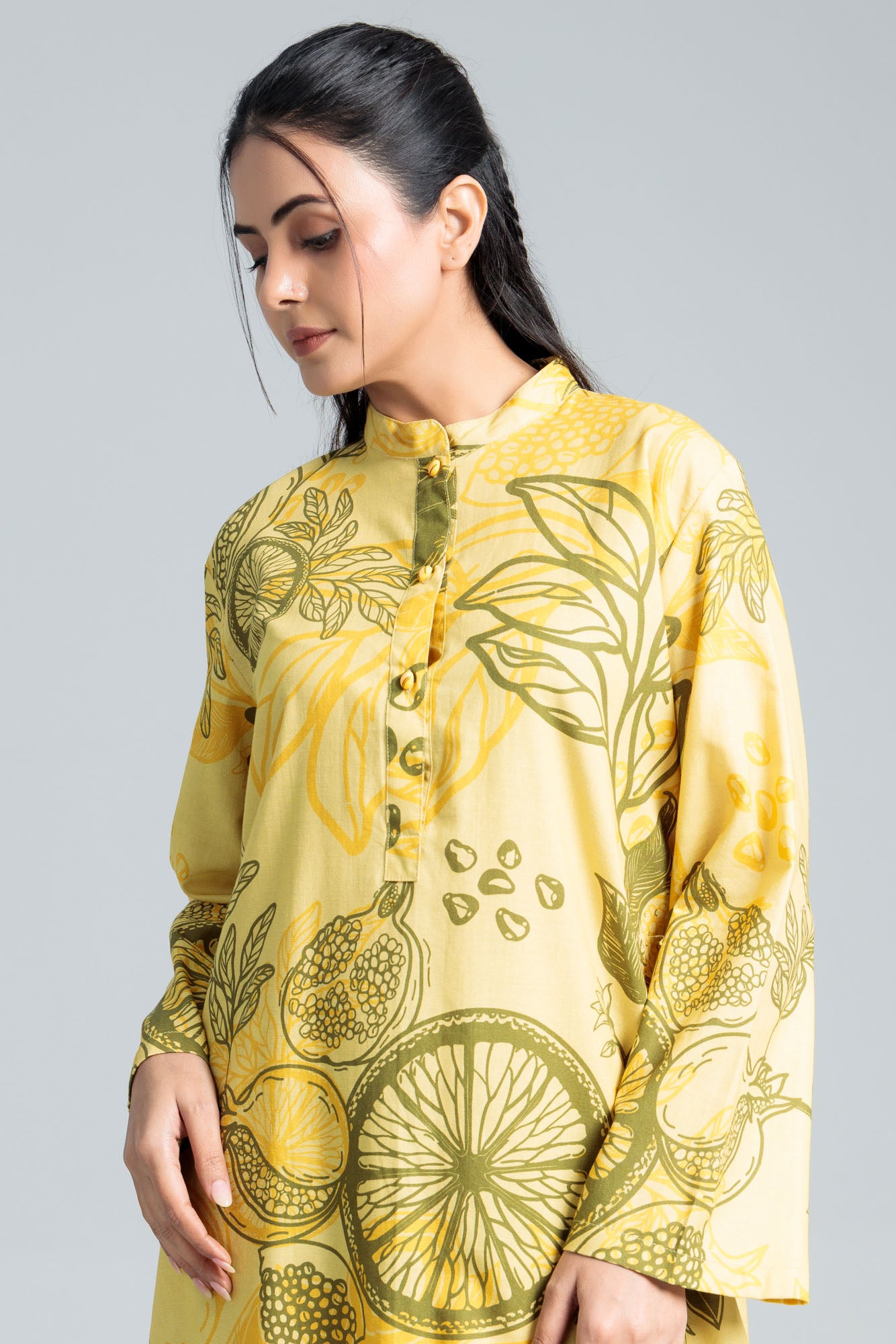 Women’s Cotton Co-Ord Set - Green Tint