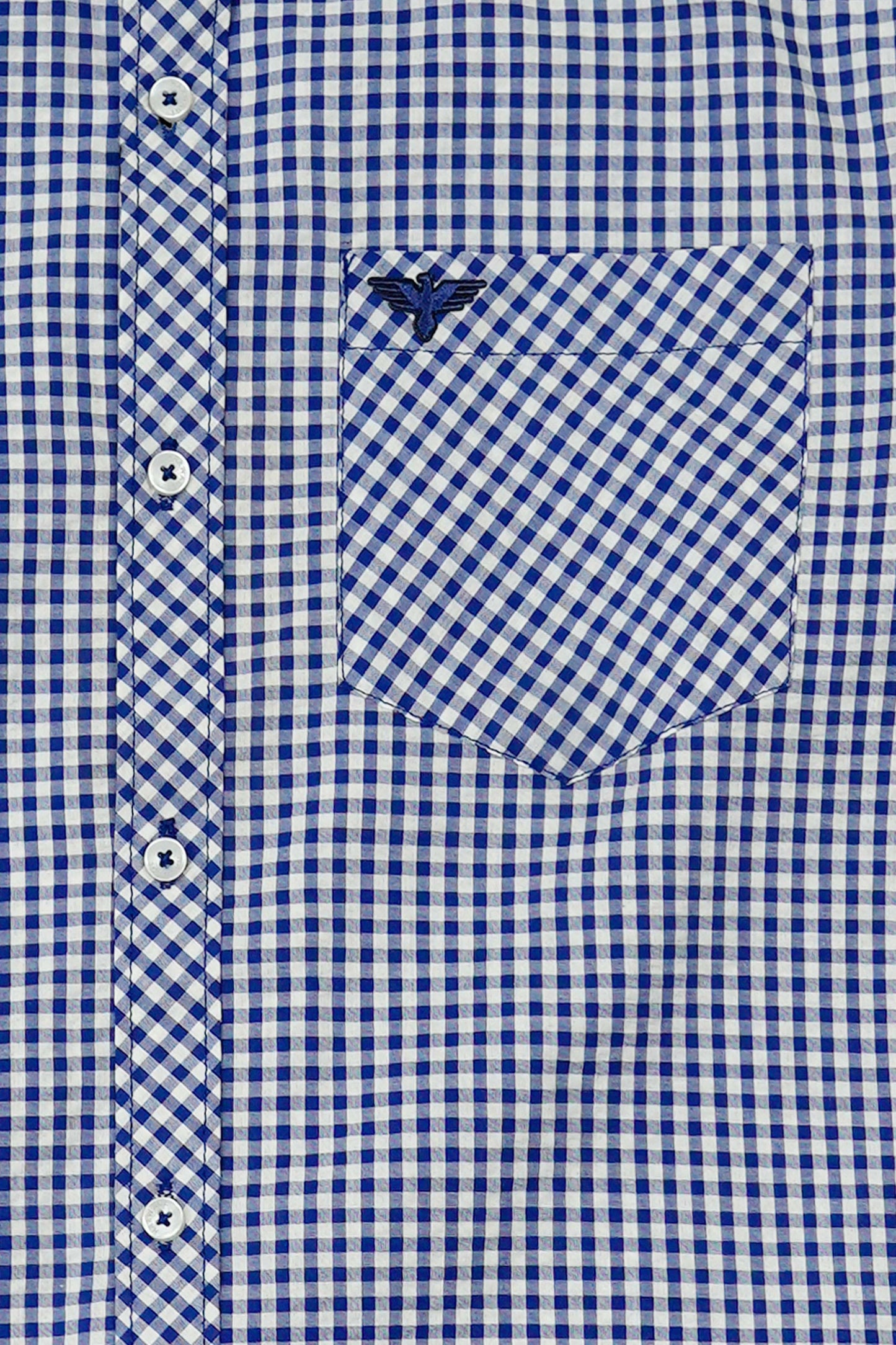Men’s Classic Casual Shirt - Blue & White