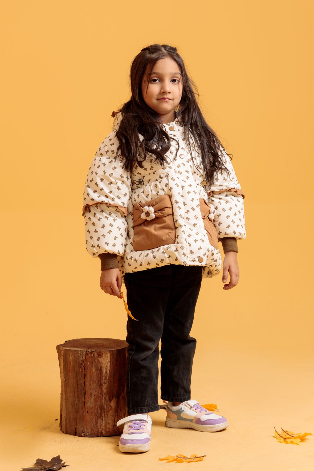 Parachute Jacket - Brown Butterfly